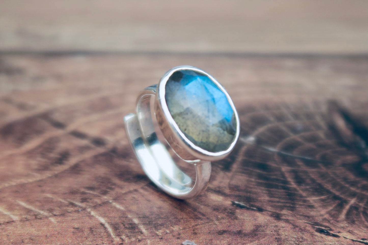 Labradorite Silver Ring