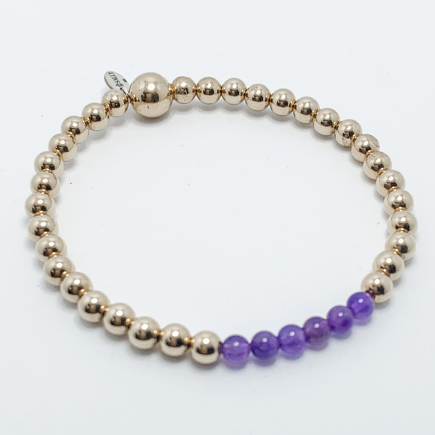14kt Gold and Amethyst Bracelet