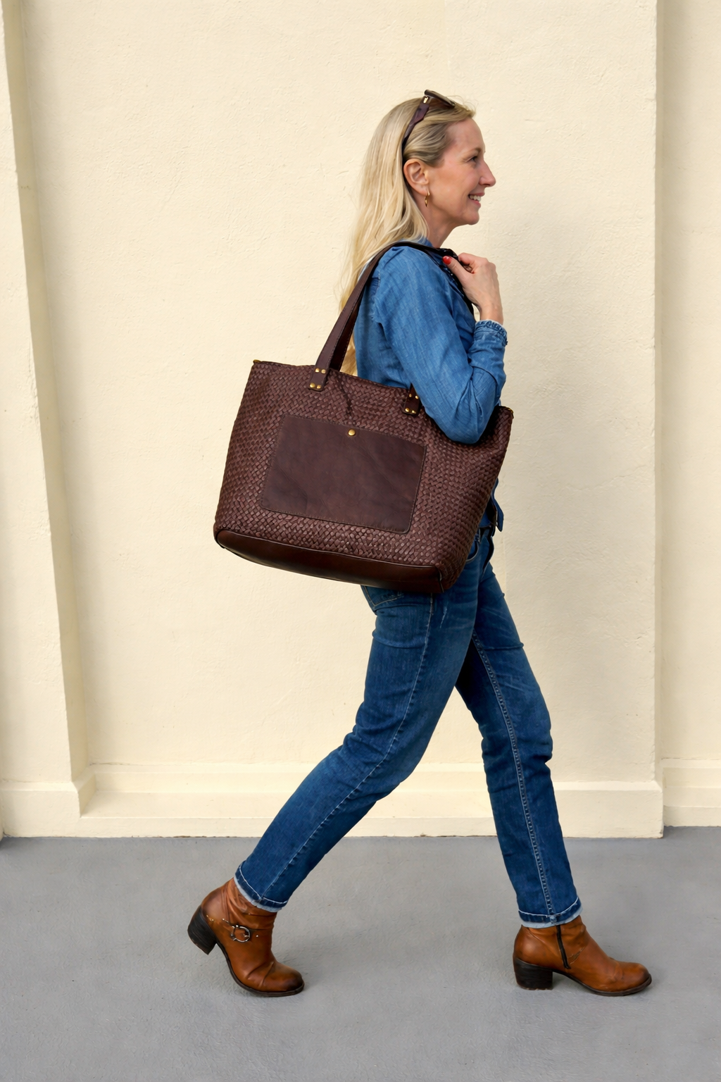 Tarifa Luxury Woven Tote Bag