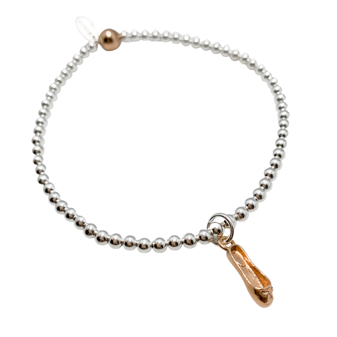 14kt Rose Gold Ballet Shoe Bracelet