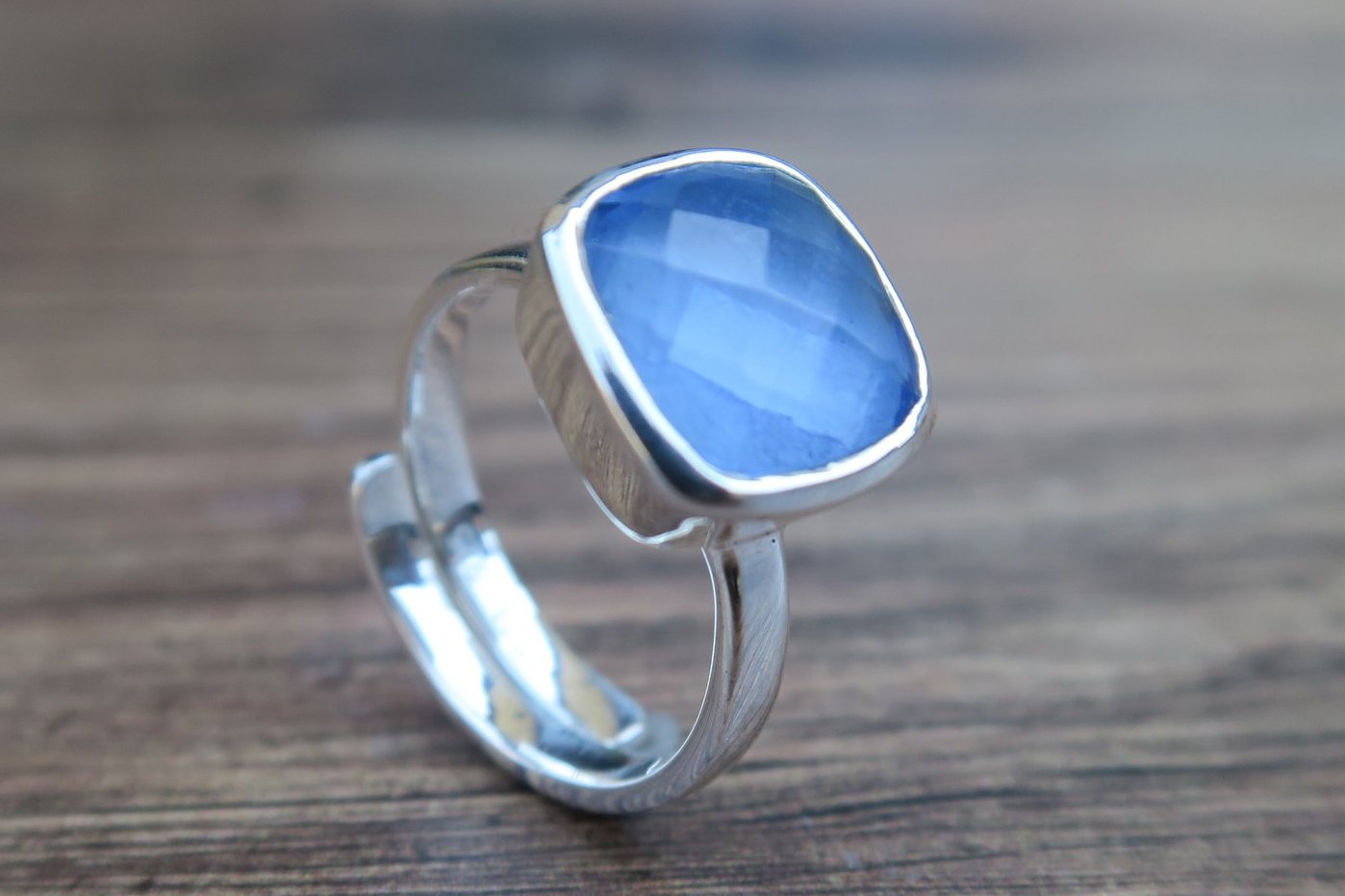 Iolite Solid Silver Ring