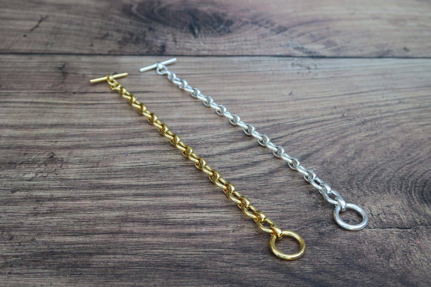 Heavy Weight 18ct Gold Vermeil Curb Link Bracelet