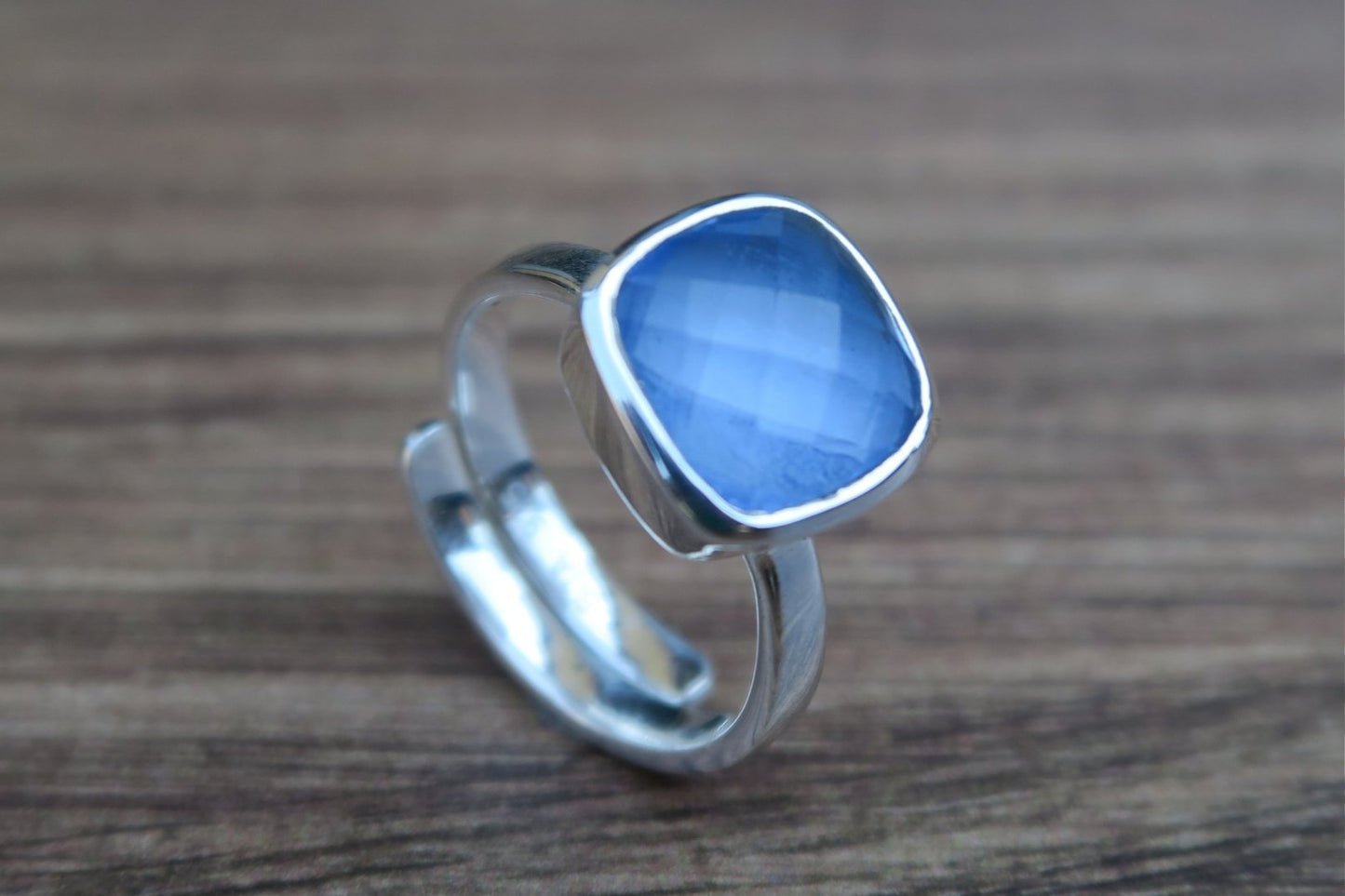 Iolite Solid Silver Ring
