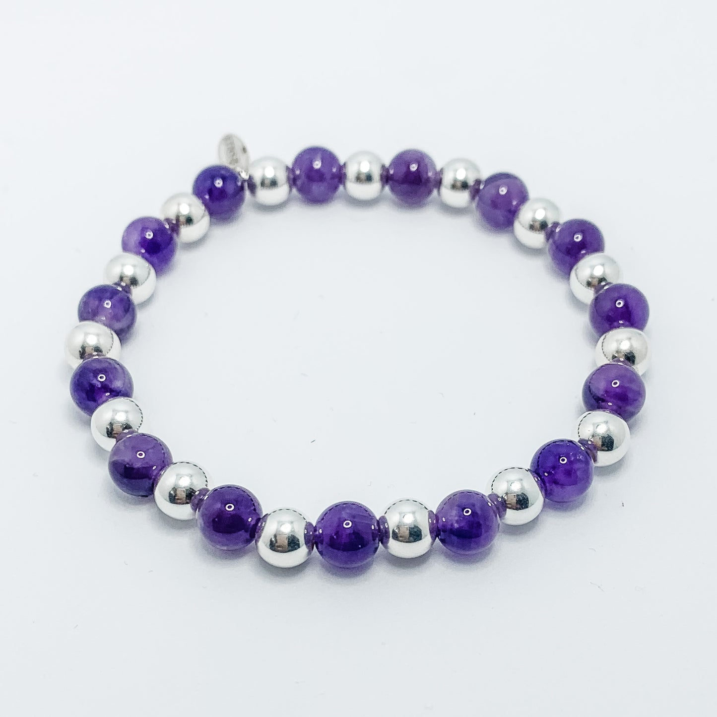 Amethyst and Sterling Silver Bracelet