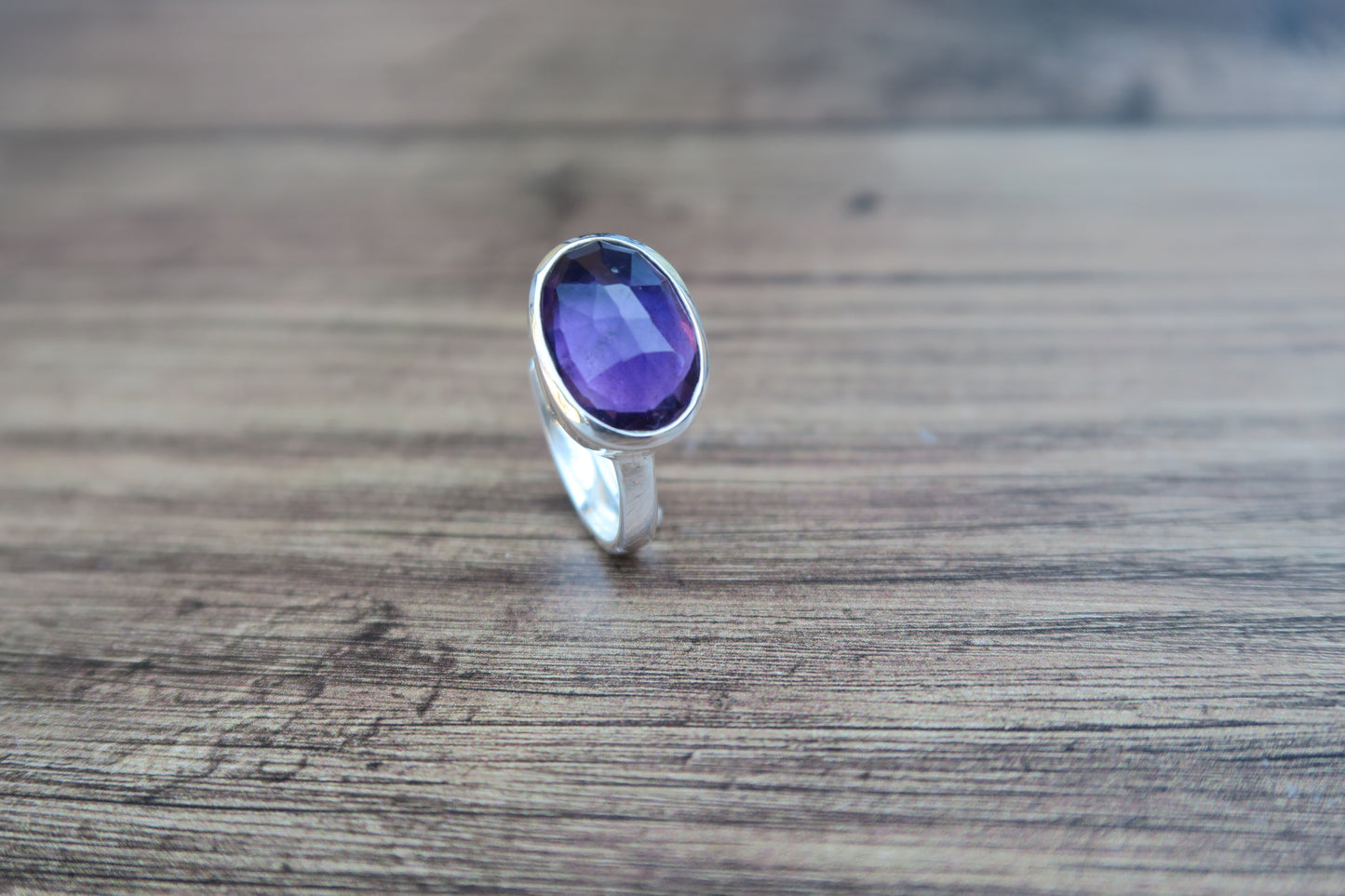 Amethyst Silver Ring